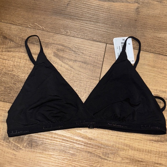 Lululemon Athletica Black simply strappy Triangle Bralette size L - Picture 1 of 6